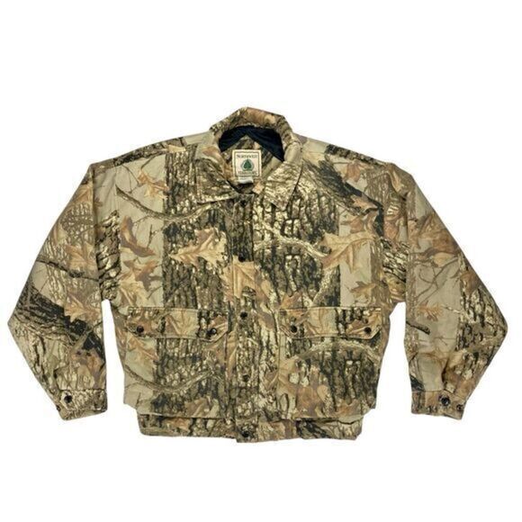 Northwest Territory Parka Jacket Mens Sz L Brown Camo Vintage Hunting Insulated - Picture 1 of 16
